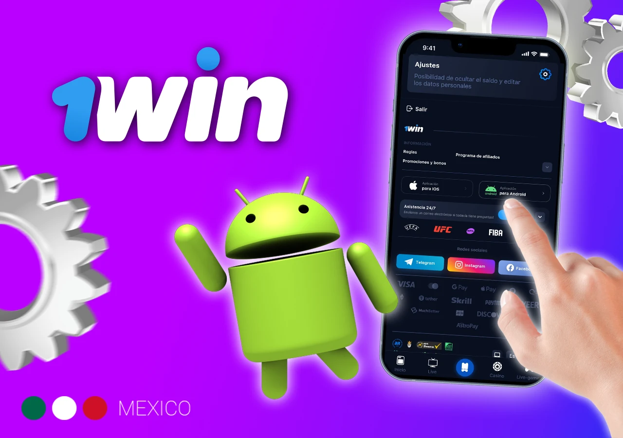 Cómo descargar e instalar la 1win aplicación en Android