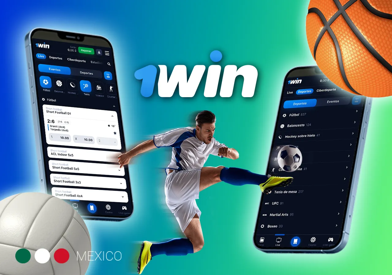 Opciones de apuestas deportivas en la aplicación oficial de 1win